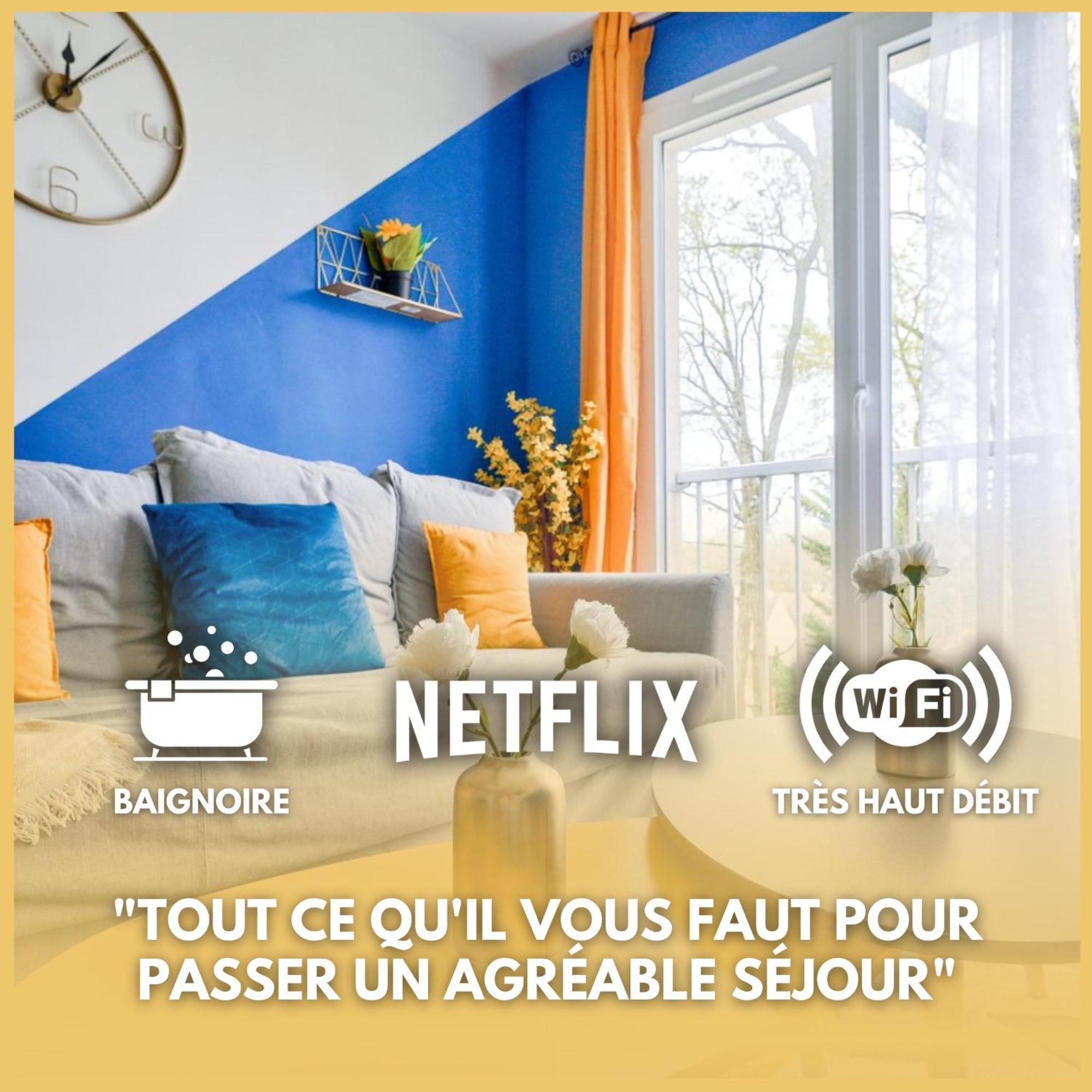 Le Cosy Yellow Appartement Lumineux A 5 Min De La Gare D'Evry Avec Parking Gratuit Courcouronnes Exterior photo